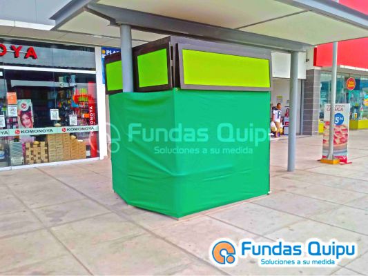 Funda para modulo isla de centro comercial - A medida - Peru - Fundas Quipu