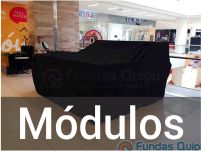 Funda para modulo isla de centro comercial a medida - Peru - Fundas Quipu